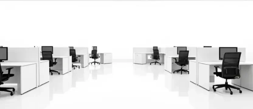 SKKS premium small office deep cleaning showing a highly organized and pristine room with six workstations